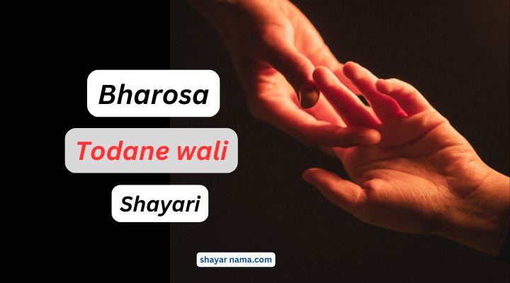 bharosa todne wali shayari