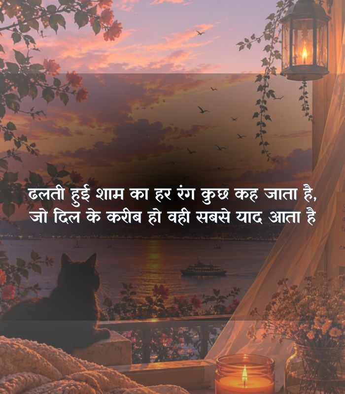 Good Evening Shayari in Hindi